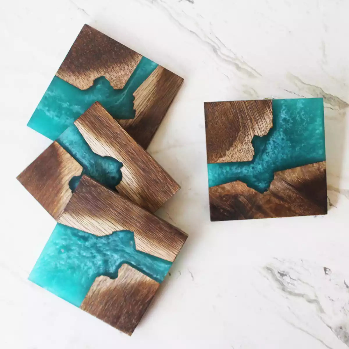 Emerald River Coaster Set (Set of 6)