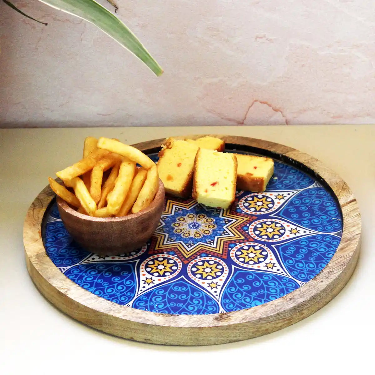 Moroccan Blue Serving Tray