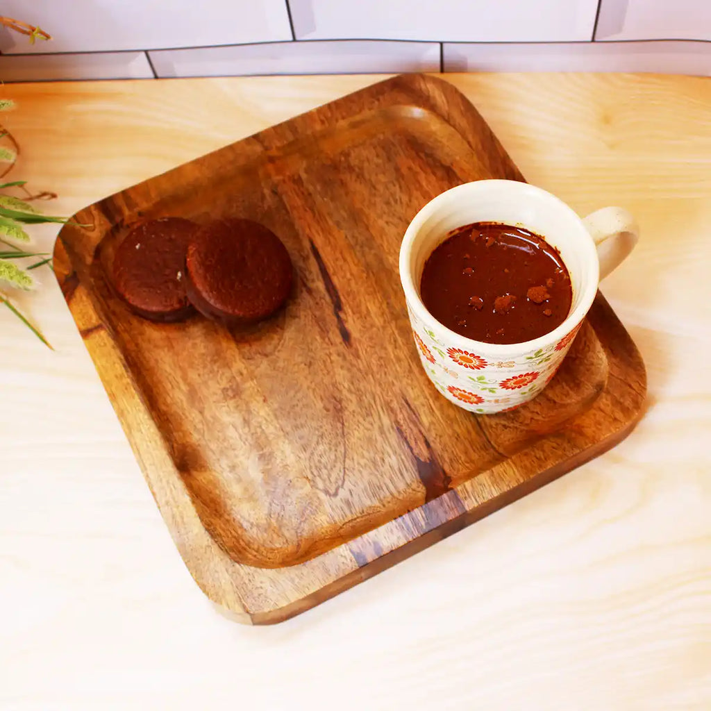 Square Wooden Platter