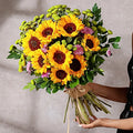 Sunlit Sunflower & Daisy Wrap