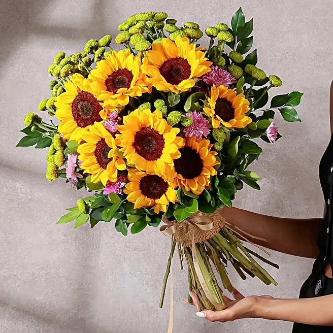 Sunlit Sunflower & Daisy Wrap