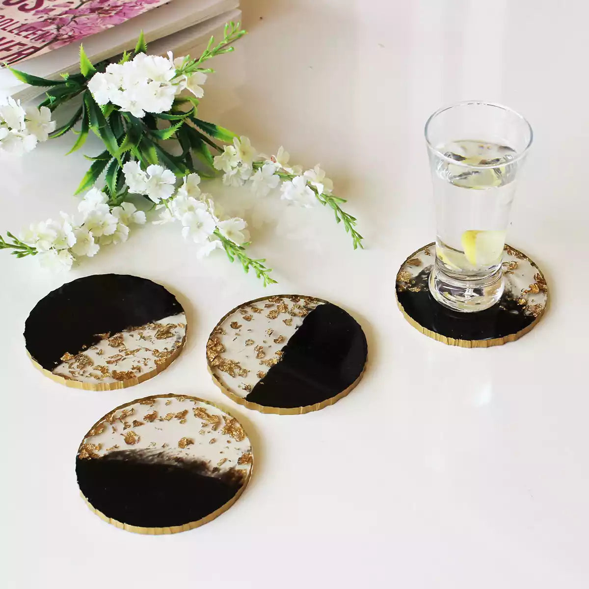 The Black Pearl Coaster Set (Set of 4)