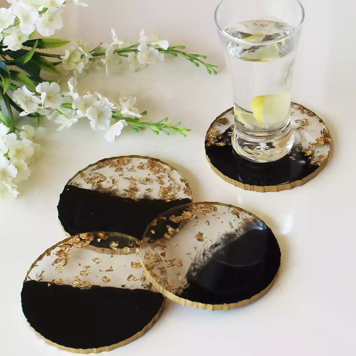 The Black Pearl Coaster Set (Set of 4)