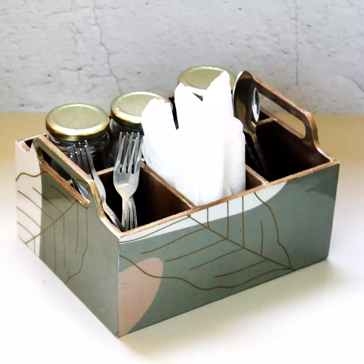 Pista Green Table Organisers Collection