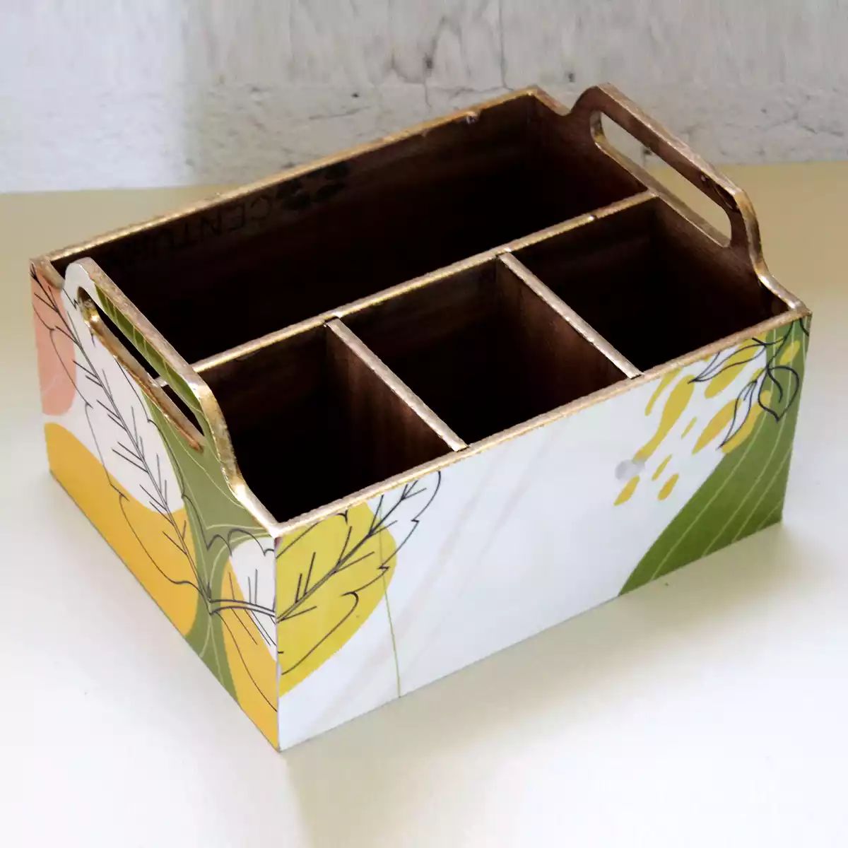 Forest Green Table Cutlery Holder